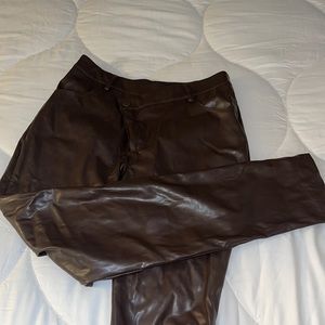 Brown Leather Pants